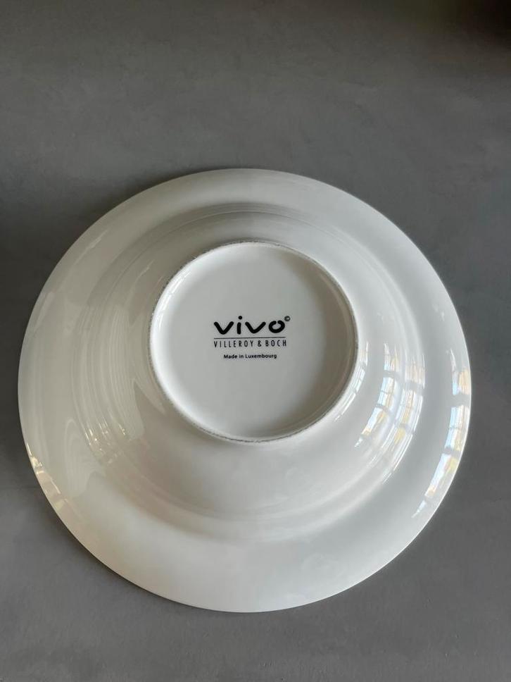 8 Villeroy & Boch Vivo pastaborden - Wit, Huis en Inrichting, Keuken | Servies, Zo goed als nieuw, Bord(en), Effen, Porselein
