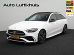 Mercedes-Benz C-klasse Estate 200 AMG Line Pano Memory Sound, 4 cilinders, Met garantie (alle), Wit, Parkeercamera