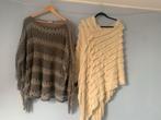 Mooie Poncho's - 1 Maat, Kleding | Dames, Ophalen of Verzenden, Gedragen, Maat 46/48 (XL) of groter, Grijs