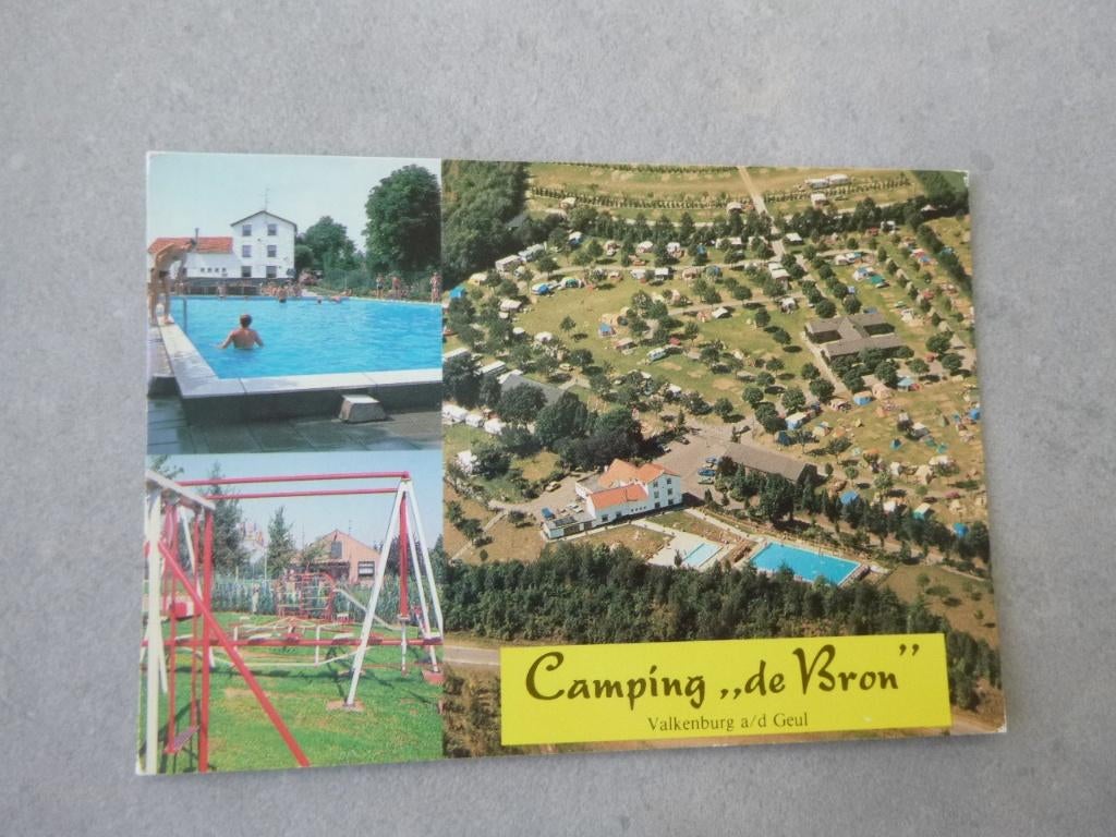 Valkenburg a/d Geul, camping de Bron/luchtfoto 1987, Verzenden, 1980 tot heden, Ongelopen, Limburg