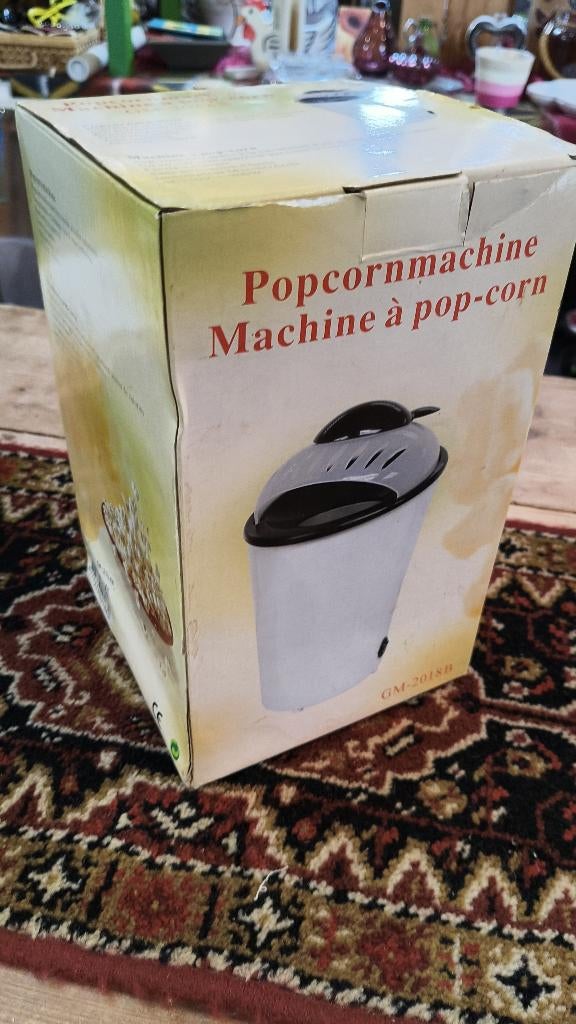 Popcornmachine GM-2018B met doos en handleiding, Huis en Inrichting, Keuken | Keukenbenodigdheden, Beige, Overige typen, Kunststof