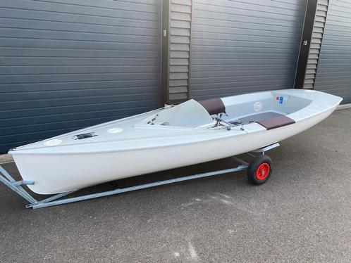 Finn / Finnjol Devoti ‘98 - Incl. trailer, mast en zeilen, Watersport en Boten, Open zeilboten, Gebruikt, Overige typen, 3 tot 6 meter