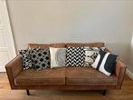 Leren 2,5-zits bank | Rodeo Cognac, Huis en Inrichting, Banken | Bankstellen, Tijdloos design, Gebruikt, 150 tot 200 cm, Tweepersoons