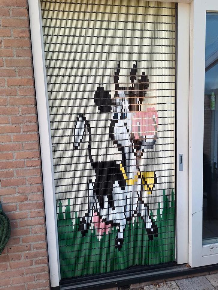 Vliegengordijn met Koe - Hulzengordijn Liso, Huis en Inrichting, Stoffering | Gordijnen en Lamellen, Gebruikt, 200 cm of meer