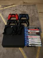 Playstation 4 Slim | compleet met 4 controllers + 11 games, Ophalen, Met 3 controllers of meer, Slim, Gebruikt