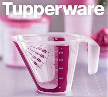 Tupperware Maatbeker / Maatkan # 1 liter beschikbaar voor biedingen