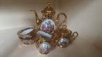 Vintage gouden theeset theepot suikerpot germany 22 kt goud, Ophalen of Verzenden