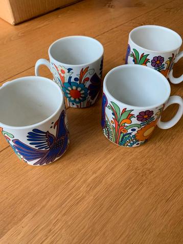 4 Villeroy & Boch Acapulco Koffiebekers beschikbaar voor biedingen