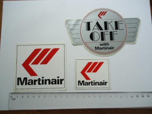 sticker oud Martin Air vliegtuig airline schroder martinair, Verzamelen, Stickers, Zo goed als nieuw, Bedrijf of Vereniging, Verzenden