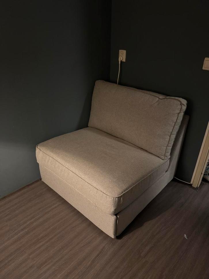 Ikea Kivik 1 Zitsslaapbank - Zelden Gebruikt! - grijs, Huis en Inrichting, Stoelen, Zo goed als nieuw, Eén, Stof, Grijs, Ophalen