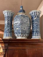 Antieke delft vazen, kast stel 50cm, Ophalen