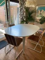Uitschuifbare notenhouten eettafel tot 120-220cm!, Huis en Inrichting, Ophalen, 100 tot 150 cm, Zo goed als nieuw, Vijf personen of meer