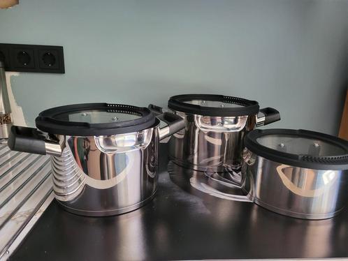 Berghoff essentials, Huis en Inrichting, Keuken | Potten en Pannen, Nieuw, Pannenset, Rvs, Inductieplaat, Ophalen of Verzenden