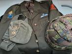 Leger Kleding Set - Jas, Helm, Waterzak, Ophalen of Verzenden, Landmacht, Nederland, Kleding of Schoenen