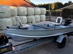 Aluminium visboot 10 pk incl trailer, Watersport en Boten, Ophalen, Gebruikt, Tot 10 pk, Aluminium