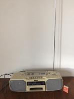 Sony CFS-200L witte radio cassette recorder wit eighties, Ophalen of Verzenden, Gebruikt