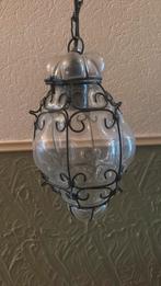 Vintage Antieke Handgeblazen Italiaans Venetiaanse Hanglamp, Huis en Inrichting, Lampen | Hanglampen, Ophalen, Minder dan 50 cm
