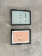 2 Stuks  Schilderijtjes, Antiek en Kunst, Ophalen of Verzenden