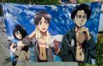 Attack on titan anime poster van stof, Ophalen of Verzenden, Zo goed als nieuw