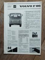 Volvo F86 Brochure - 1965, Volvo, Zo goed als nieuw, Volvo, Ophalen of Verzenden