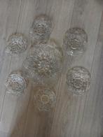 Antieke Vintage Glazen Taartset / Gebakset, Antiek en Kunst, Ophalen of Verzenden