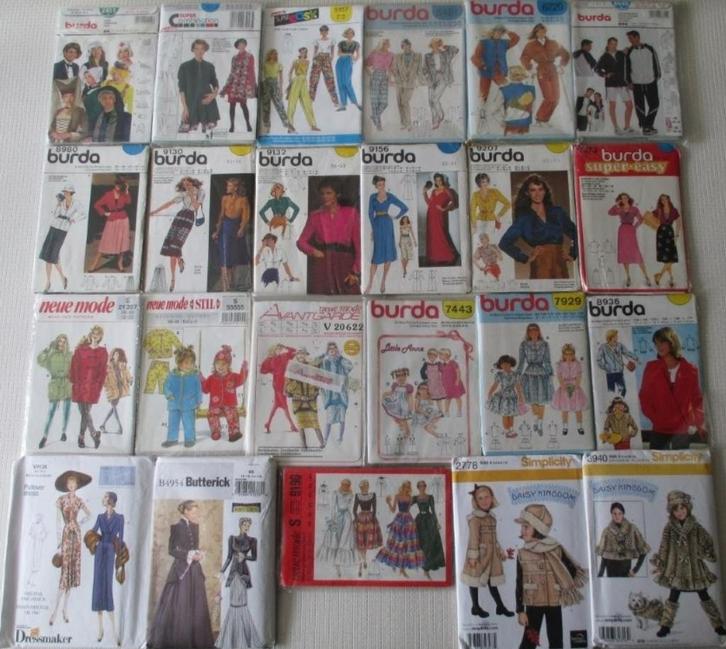 Oude/vintage,Retro,kledingpatronen,Burda,Butterick,Neue Mode, Hobby en Vrije tijd, Kledingpatronen, Zo goed als nieuw, Vrouw, Burda