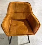 Set van 6 okergele velours stoelen - Nieuw!, Ophalen, Overige kleuren, Nieuw, Stof