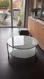 IKEA STRIND IKEA STRIND salontafel – rond, glas, op wieltjes, Huis en Inrichting, Tafels | Salontafels, Ophalen, Rond, 50 tot 100 cm