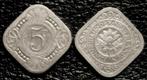 Vierkante 5 cent 1913, Postzegels en Munten, Munten | Nederland, Verzenden, Koningin Wilhelmina, 5 cent