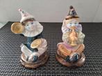 2 pierrot clowns porselein, gemerkt 11cm hoogte, Verzamelen, Ophalen of Verzenden, Zo goed als nieuw, Mens
