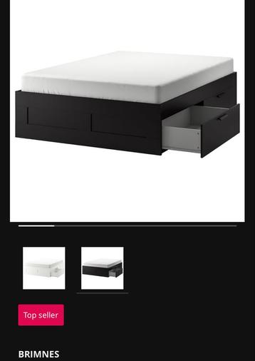 Bed ikea zwart beschikbaar voor biedingen