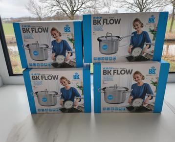 Nieuwe BK Flow RVS (steel) pan 2x16; 18cm;20 cm in de doos