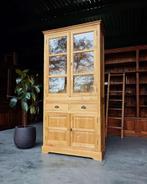 Mooie teakhouten vitrinekast | Buffetkast demontabel #2416