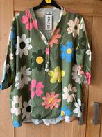Nieuw=legergroen gebloemde blouse=L/made in Italy, Ophalen of Verzenden, Nieuw, Maat 42/44 (L), Groen