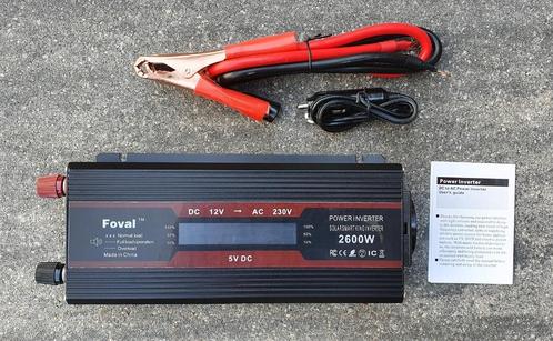 12V NAAR 230V OMVORMER 2600W NIEUW!, Caravans en Kamperen, Camper-accessoires, Nieuw, Ophalen of Verzenden
