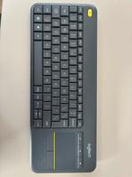 Logitech K400+ Draadloos Toetsenbord, Computers en Software, Toetsenborden, Gebruikt, Multimediatoetsen, Ophalen of Verzenden
