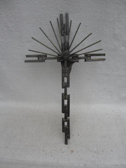 Vintage brutalist kruis/ crucifix jaren 70/ 80, Antiek en Kunst, Kunst | Overige Kunst, Ophalen of Verzenden