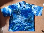 Blauw Euromoda heren overhemd - Japanse Draak - Maat: XXL, Ophalen of Verzenden, Zo goed als nieuw, Blauw, Overige halswijdtes