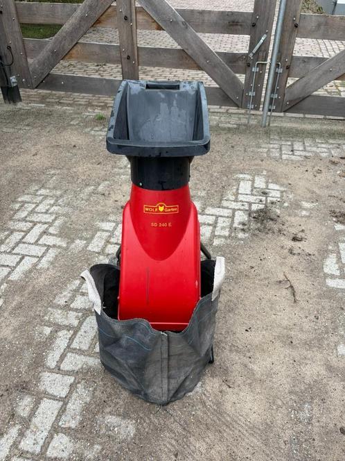Takkenversnipperaar van Wolfgarten, Tuin en Terras, Hakselaars, Gebruikt, Elektrisch, Met opvangzak, Ophalen