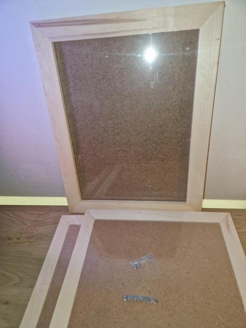 hobby 3 x nieuw houten lijst open voor display enz. 3 x, Hobby en Vrije tijd, Knutselen, Nieuw, Materiaal, Ophalen of Verzenden