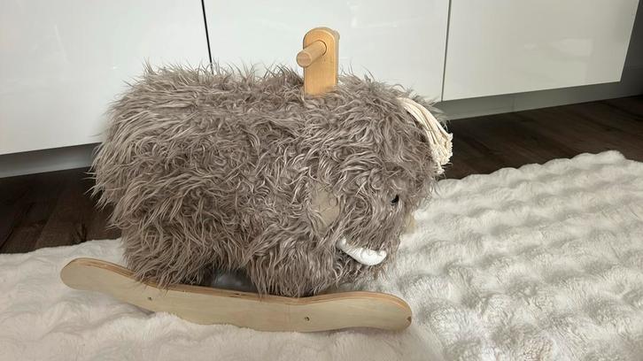 Kids Concept Mammoet hobbeldier, Kinderen en Baby's, Speelgoed | Hobbelfiguren, Zo goed als nieuw, Ophalen