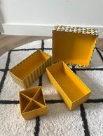 Nieuw geel groen Ikea Lysmask doos bureau organizer set bak, Ophalen of Verzenden, Nieuw