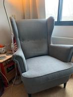 IKEA STRANDMON Fauteuil - Grijze Lounge Stoel, Ophalen of Verzenden, Gebruikt, Stof, 75 tot 100 cm