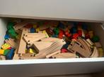 Houten Treinbaan met Blokken, Kinderen en Baby's, Speelgoed | Houten speelgoed, Ophalen, Gebruikt