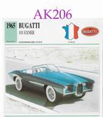 Ak206 autokaart bugatti 101 exner, Ophalen of Verzenden, Zo goed als nieuw, Auto's