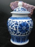Chinees potje & vaasje met dekseltje vintage blue & white, Antiek en Kunst, Antiek | Porselein, Verzenden
