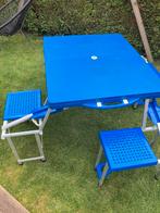 Inklapbare picknick tafel, Tuin en Terras, Picknicktafels, Overige materialen, Gebruikt, Vierkant, Ophalen of Verzenden