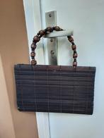 Rieten handtas, Ophalen of Verzenden, Zo goed als nieuw, Bruin, Handtas