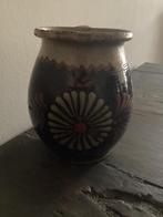 Mooie brocante beschilderde pot, Antiek en Kunst, Ophalen