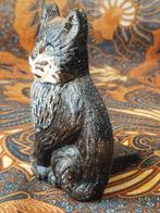 Oude deurstopper uit Engeland als poes of kat van ijzer., Ophalen of Verzenden